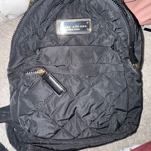 Marc Jacobs Black Quilted Backpack